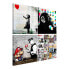 Фото #1 товара Wandbild (Banksy) Collage (4-teilig)