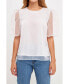 Фото #1 товара Women's Organza Puff Sleeve Top Women's ganza Puff Sleeve Top