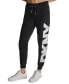 ფოტო #1 პროდუქტის DKNY Women's Exploded Logo Cuff Jogger Pants