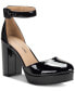 ფოტო #2 პროდუქტის Women's Birdey Ankle Strap Block Heel Platform Pumps, Created for Macy's