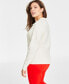 Фото #5 товара Women's Collared V-Neck Sweater, Created for Macy's