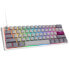 Фото #1 товара Ducky One 3 Mist Grey Mini Gaming Tastatur, RGB LED - MX-Silent-Red (US)