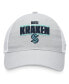 Фото #4 товара Men's Heather Gray, White Seattle Kraken Team Trucker Snapback Hat