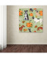 Jean Plout 'Dogs In Pumpkin Patch 1' Canvas Art - 14" x 14" x 2"