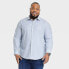 Фото #1 товара Men's Big & Tall Performance Dress Standard Fit Long Sleeve Button-Down Shirt -