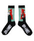 Men's Loid Black Athletic Crew Socks