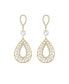 ფოტო #1 პროდუქტის Hollow Teardrop Dangle Earrings