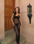 Фото #5 товара Aria Cove sequin knit cami maxi beach dress in black