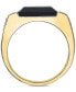 ფოტო #4 პროდუქტის EFFY® Men's Black Onyx & Diamond (5/8 ct. t.w.) Ring in 14k Gold