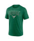 Фото #2 товара Men's Heather Kelly Green Distressed Philadelphia Eagles Tried and True Tri-Blend T-shirt