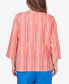 Women's Neptune Beach Geometric Blouse with Button Details