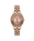 ფოტო #1 პროდუქტის Women's Bellini Diamond (1/8 ct. t.w.) Watch in 18k Rose Gold-plated Stainless-steel Watch 30 Mm