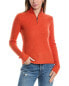 Фото #1 товара Forte Cashmere Rib 1/4-Zip Cashmere Sweater Women's