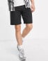 Фото #1 товара Pull&Bear linen shorts in black