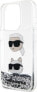 Karl Lagerfeld Etui Karl Lagerfeld KLHCP14LLDHKCNS Apple iPhone 14 Pro hardcase Liquid Glitter srebrny/silver - фото #6