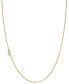 ფოტო #1 პროდუქტის Diamond Initial Side Pendant Necklace (1/20 ct. t.w.) in 14k Gold, 16" + 2' extender