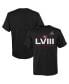 ფოტო #1 პროდუქტის Big Boys Black San Francisco 49ers Super Bowl LVIII Made It T-shirt
