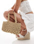 Фото #2 товара ASOS DESIGN woven grab bag with drawstring closure in sand