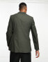 Фото #15 товара ASOS DESIGN super skinny blazer in khaki texture