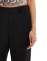 JJXX high waisted wide leg trouser in black