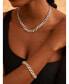 ფოტო #3 პროდუქტის Frosty Link Collection 9mm Necklace in White Gold- Plated Brass, 16"