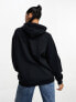 Фото #7 товара Napapijri Box logo oversized fleece hoodie in black