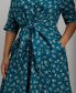 Фото #4 товара Платье Ralph Lauren Lauren plus Size с завязкой спереди и цветочным принтом