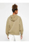 Фото #10 товара Толстовка Koton Zip-Up Hooded Fleece Inside Pocket