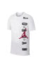 Фото #4 товара Jordan Brand Jumpman Air Men's White T-shirt Erkek Pamuklu Tişört