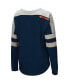 Фото #4 товара Women's Navy Syracuse Orange Trey Dolman Long Sleeve T-shirt