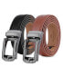 ფოტო #1 პროდუქტის Men's Refined Ore Leather 2 Pack Linxx Ratchet Belt