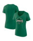ფოტო #2 პროდუქტის Women's Green Dallas Cowboys Lucky Celtic V-Neck T-shirt