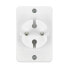 Splitter 3 flat sockets AC 230V 2.5A - Vorel 72401 - white