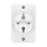 Фото #3 товара Splitter 3 flat sockets AC 230V 2.5A - Vorel 72401 - white