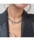 Platinum Plated Brass - Niki Necklace 17" For Women