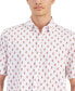 Men's Alfatech Seventy Regular-Fit 4-Way Stretch Geo-Print Button-Down Shirt, Created for Macy's