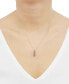 Фото #2 товара Macy's amethyst Graduated 18" Pendant Necklace (1 ct. t.w.) in 14k Gold