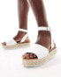 Фото #1 товара Truffle Collection flatform espadrilles in white