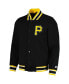 Фото #2 товара Куртка мужская секретное оружие Starter черная Pittsburgh Pirates сатиновая полная застежка-молния