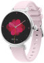 Фото #2 товара AMOLED Smartwatch DM70 – Silver - Pink