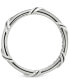 ფოტო #3 პროდუქტის Overlap Band in Sterling Silver 3MM