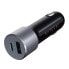 Satechi 72W Dual Port USB Power Delivery Car Charger, Auto, Cigar lighter, Black, Grey