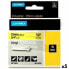 Фото #1 товара Ламинированная лента для фломастеров Rhino Dymo ID1-19 19 x 3,5 mm Чёрный Жёлтый Самоклеящиеся (5 штук)
