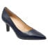 Фото #2 товара Trotters Noelle T1714-400 Womens Blue Narrow Leather Pumps Heels Shoes 7