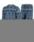 ფოტო #1 პროდუქტის Men's Navy Penn State Nittany Lions Ugly Sweater Knit Long Sleeve Top and Pant Set