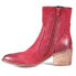 Фото #3 товара Diba True Majestic Zippered Booties Womens Red Casual Boots 36816-628