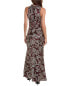 Фото #2 товара Nicholas Demi Silk Maxi Dress Women's Purple 8