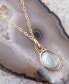 ფოტო #2 პროდუქტის Etta Genuine Black Mother of Pearl Oval Pendant Necklace