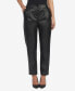 Women's Faux Leather Pull On Pants
