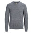 JACK & JONES Basic Knit V-Neck Twisted With Jet Stream Sweater